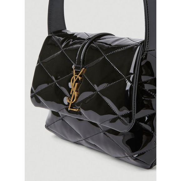 SAINT LAURENT 5A7 Padded Shoulder Bag in Black - Picture 4 of 6